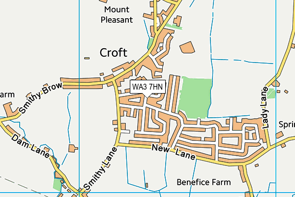 WA3 7HN map - OS VectorMap District (Ordnance Survey)