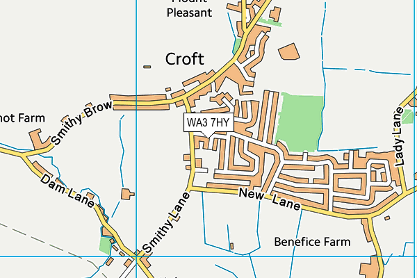 WA3 7HY map - OS VectorMap District (Ordnance Survey)