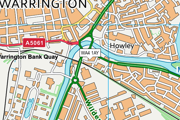 Warrington Hook & Jab (Closed) map (WA4 1AY) - OS VectorMap District (Ordnance Survey)