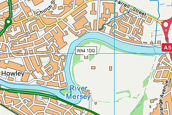 WA4 1DQ map - OS VectorMap District (Ordnance Survey)