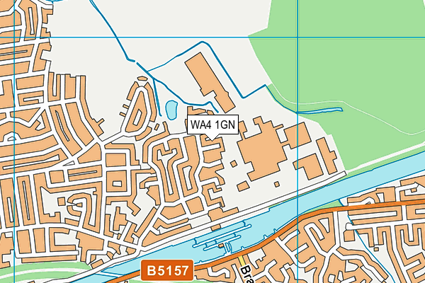 WA4 1GN map - OS VectorMap District (Ordnance Survey)