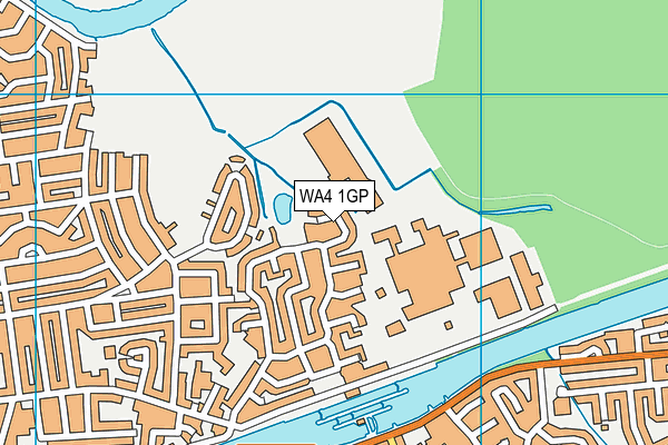 WA4 1GP map - OS VectorMap District (Ordnance Survey)