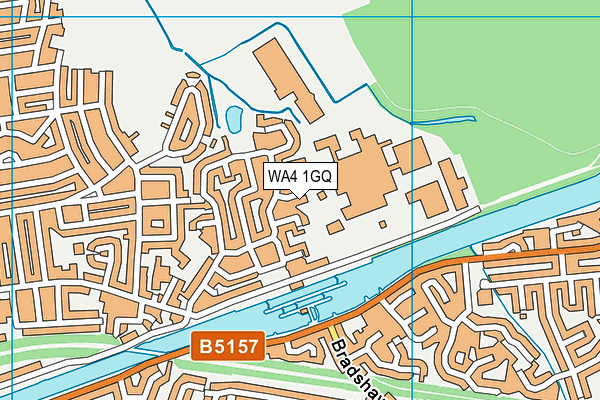 WA4 1GQ map - OS VectorMap District (Ordnance Survey)