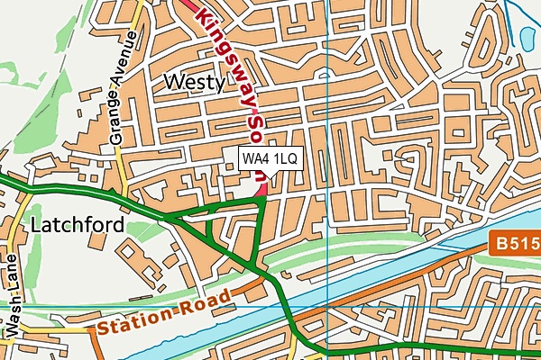 WA4 1LQ map - OS VectorMap District (Ordnance Survey)