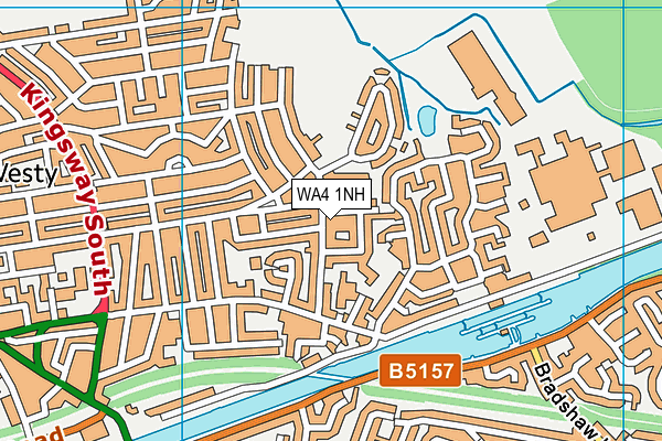WA4 1NH map - OS VectorMap District (Ordnance Survey)