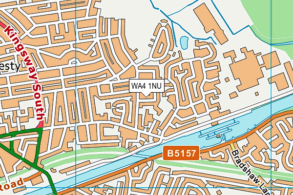 WA4 1NU map - OS VectorMap District (Ordnance Survey)