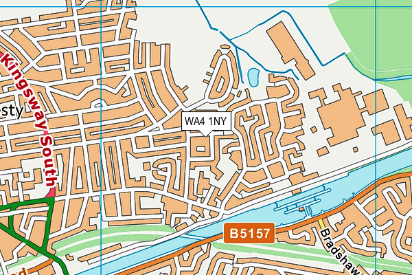 WA4 1NY map - OS VectorMap District (Ordnance Survey)
