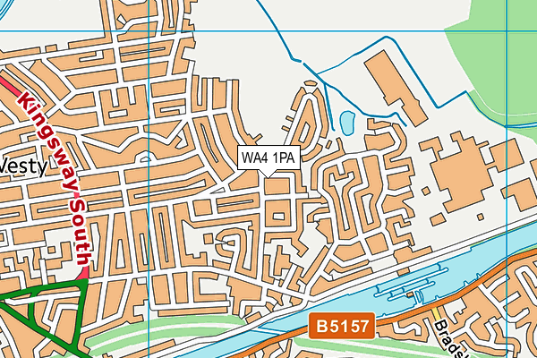 WA4 1PA map - OS VectorMap District (Ordnance Survey)