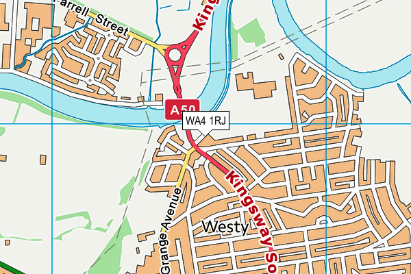 WA4 1RJ map - OS VectorMap District (Ordnance Survey)