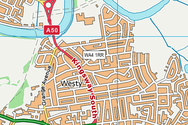 WA4 1RR map - OS VectorMap District (Ordnance Survey)