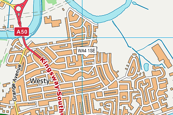 WA4 1SE map - OS VectorMap District (Ordnance Survey)