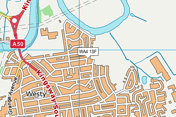 WA4 1SF map - OS VectorMap District (Ordnance Survey)