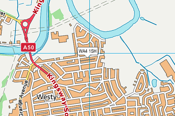 WA4 1SH map - OS VectorMap District (Ordnance Survey)