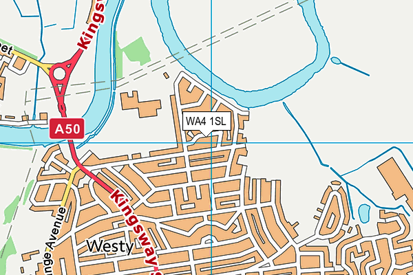 WA4 1SL map - OS VectorMap District (Ordnance Survey)