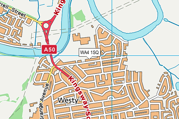 WA4 1SQ map - OS VectorMap District (Ordnance Survey)