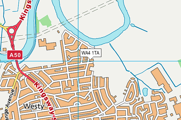 Westy Park map (WA4 1TA) - OS VectorMap District (Ordnance Survey)