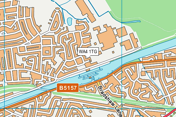 WA4 1TG map - OS VectorMap District (Ordnance Survey)