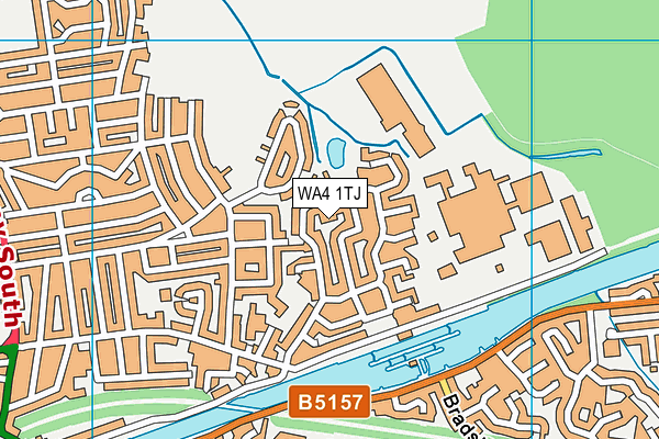 WA4 1TJ map - OS VectorMap District (Ordnance Survey)