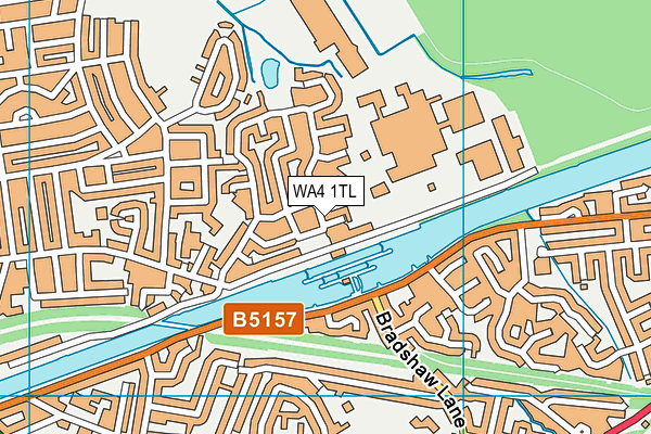 WA4 1TL map - OS VectorMap District (Ordnance Survey)