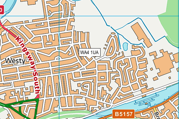 WA4 1UA map - OS VectorMap District (Ordnance Survey)
