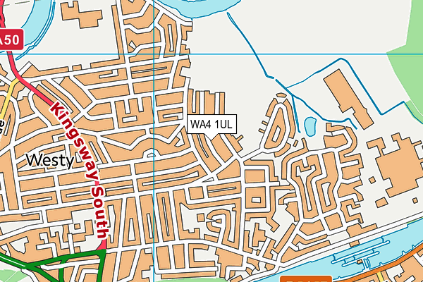 WA4 1UL map - OS VectorMap District (Ordnance Survey)