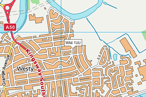 WA4 1UU map - OS VectorMap District (Ordnance Survey)