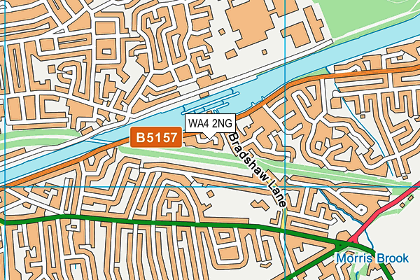WA4 2NG map - OS VectorMap District (Ordnance Survey)