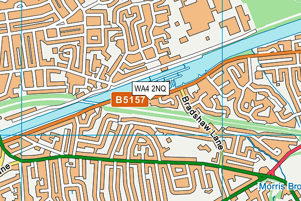 WA4 2NQ map - OS VectorMap District (Ordnance Survey)