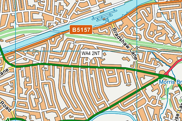 WA4 2NT map - OS VectorMap District (Ordnance Survey)