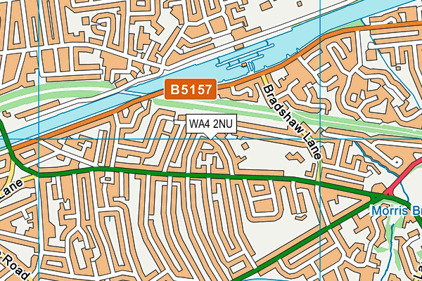 WA4 2NU map - OS VectorMap District (Ordnance Survey)