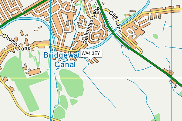 WA4 3EY map - OS VectorMap District (Ordnance Survey)