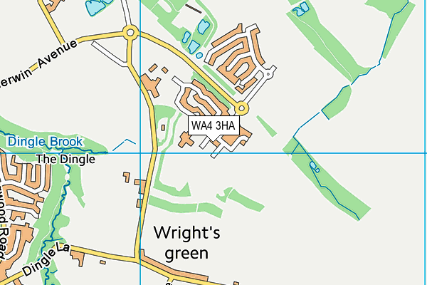 WA4 3HA map - OS VectorMap District (Ordnance Survey)