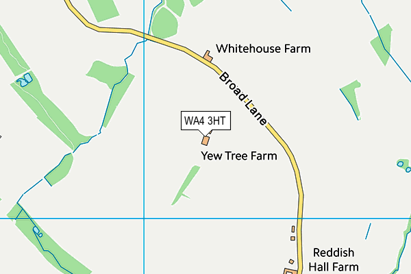 WA4 3HT map - OS VectorMap District (Ordnance Survey)