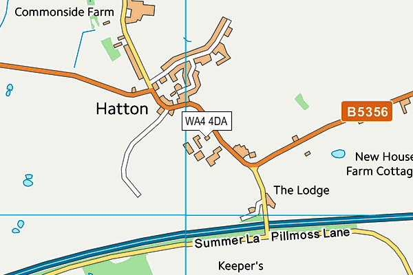 Map of M56 JUNCTION 10 STORAGE LTD at district scale