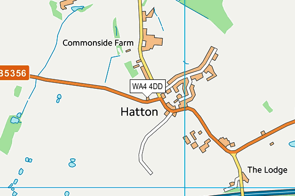 WA4 4DD map - OS VectorMap District (Ordnance Survey)