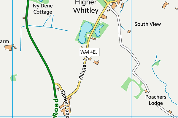 WA4 4EJ map - OS VectorMap District (Ordnance Survey)