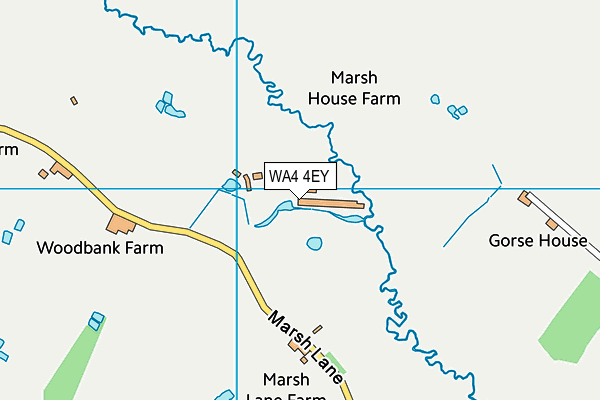 WA4 4EY map - OS VectorMap District (Ordnance Survey)