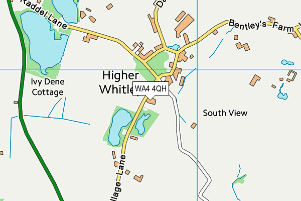 WA4 4QH map - OS VectorMap District (Ordnance Survey)