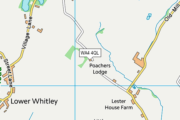 WA4 4QL map - OS VectorMap District (Ordnance Survey)