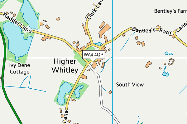 WA4 4QP map - OS VectorMap District (Ordnance Survey)