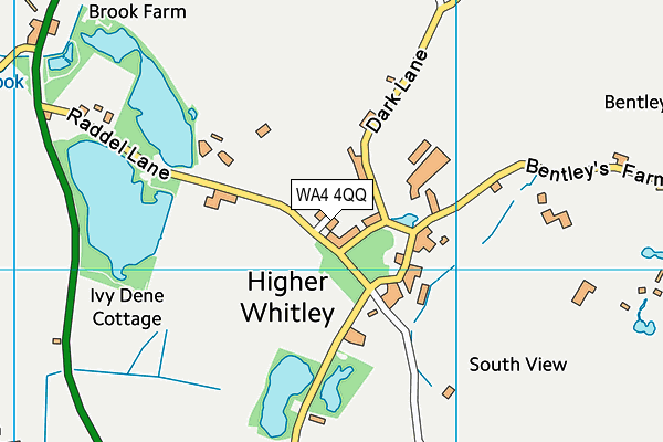 WA4 4QQ map - OS VectorMap District (Ordnance Survey)