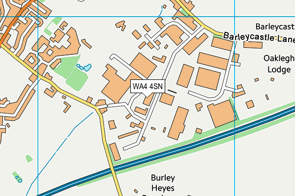 WA4 4SN map - OS VectorMap District (Ordnance Survey)