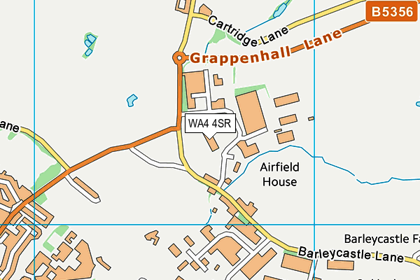 WA4 4SR map - OS VectorMap District (Ordnance Survey)