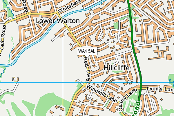 WA4 5AL map - OS VectorMap District (Ordnance Survey)