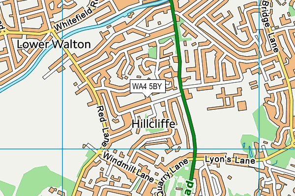 Stockton Heath Lawn Tennis Club map (WA4 5BY) - OS VectorMap District (Ordnance Survey)