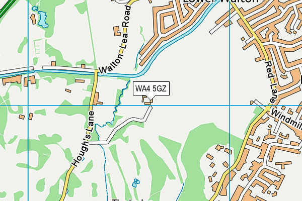 WA4 5GZ map - OS VectorMap District (Ordnance Survey)