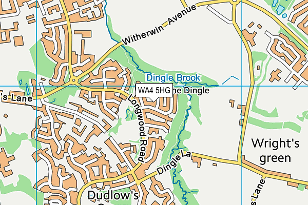 WA4 5HG map - OS VectorMap District (Ordnance Survey)