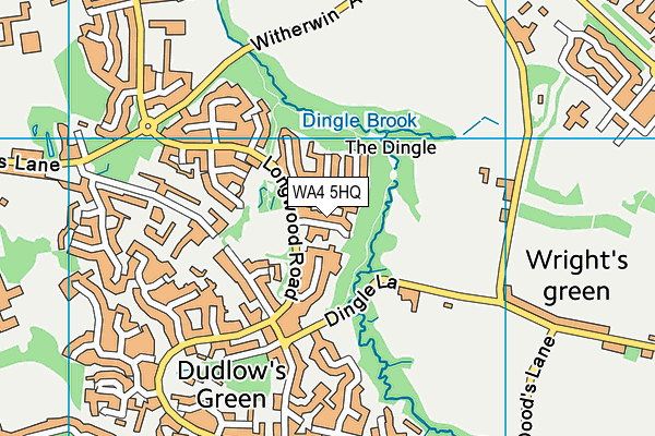 WA4 5HQ map - OS VectorMap District (Ordnance Survey)