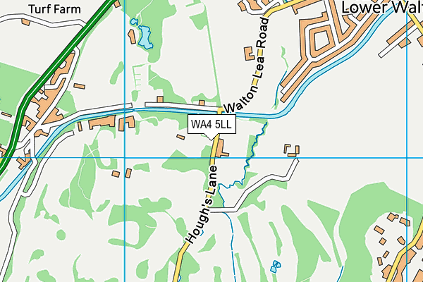 WA4 5LL map - OS VectorMap District (Ordnance Survey)