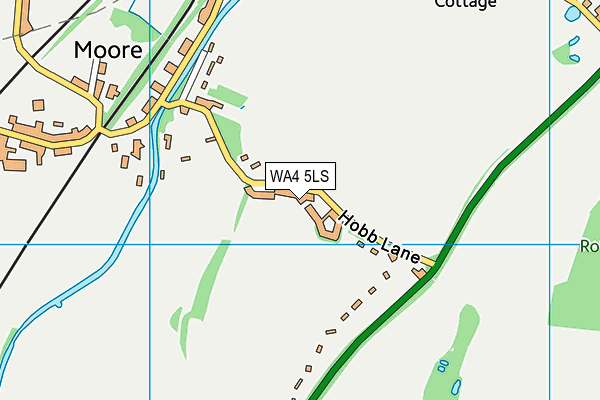 WA4 5LS map - OS VectorMap District (Ordnance Survey)